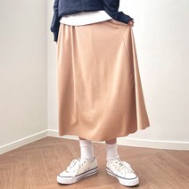 잘빠진 리나 볼드 밴딩 롱 스커트