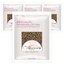 로라펫 애니멀 파크 작은 토끼 사료, 670g, 4개