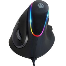 [led마우스] ZIO RGB 버티컬 인체공학 마우스 ZIO-i980, 블랙(다크 그레이)