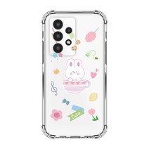 루다컴퍼니 루다 소보로버니 투명 방탄 젤리 휴대폰 케이스