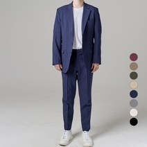 애플리 남성용 4계절 플랩포켓 쓰리버튼 자켓 팬츠 수트 셋업