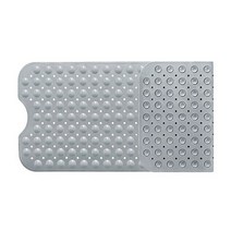 탑리빙 미끄럼 방지 욕조 매트, 그레이, 1개