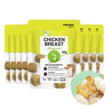 더독 오븐애 촉촉한 강아지 건강 소프트 간식 80g, 닭가슴살 + 햄프시드 혼합맛, 8개
