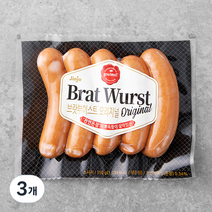 진주햄 브랏부어스트 오리지널 소시지, 350g, 3개