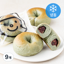 훕훕베이글 쑥쑥팥 베이글 (냉동), 9개, 160g