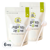 그린원푸드 미음이되는 고운쌀가루 이유식용쌀, 250g, 6개