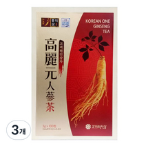 고려원 고려 인삼차 목함, 3g, 100개입, 3개