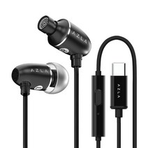 아즈라 AIM C DAC 탑재 C타입 유선 이어폰, AIMC-BK, 블랙
