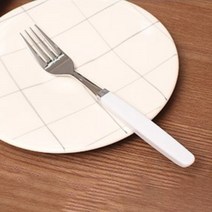 마호커트러리 성인용 포크, 화이트, 5개