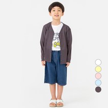 롤리트리 아동용 시원 단추 가디건