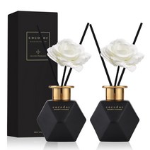 코코도르 블랙골드 에디션 디퓨저 200ml x 2개 + 비누꽃 스틱 2개, 저녁노을장미