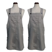 바이데코 방수 솔리드 원피스 앞치마, 그레이, 2개입