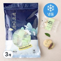 떡미당 밥알 쑥개떡 팥앙금 (냉동), 1kg, 3개