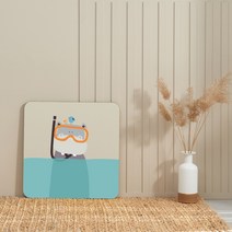 가온 미드센츄리 접이식 인테리어 LPM거실테이블 사각 60cm x 60cm, 하마