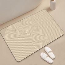 아필코 빨아쓰는 욕실 주방 논슬립 소프트 규조토 발매트, F, 1개