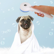 펫트롱 반려동물 브러쉬 샤워헤드 PTR478, 블루, 1개