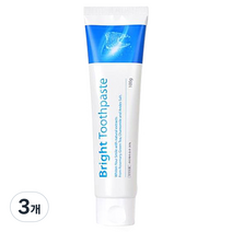 브라이트 프리미엄 미백 치약, 100g, 3개