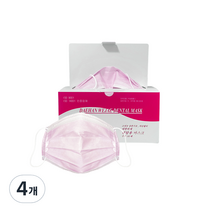 대한위재 덴탈마스크 성인용 핑크, 50개, 4개