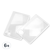 카슨 카드형 돋보기 2.5배, WM-01, 6개
