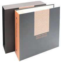 중형 바인더 앨범 접착식 흑지앨범, 슬라쉬, 50매