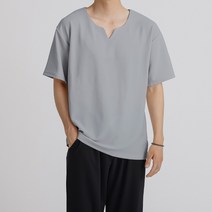 링클프리 남성용 리버플 브이트임 반팔 티셔츠