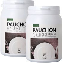 뽀숑 올인원 파우더 식기세척기 세제, 1kg, 2개