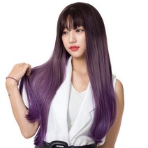 준 템테이션 통가발 + 가발망, 투톤라일락, 1개