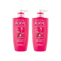 로레알파리 케라틴 스무드 샴푸, 410ml, 2개