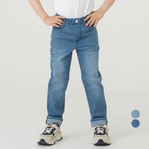 롤리트리 아동용 기본핏 스트레이트 데님팬츠
