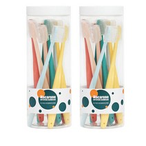 더벨라 마카롱 휴대 여행용 칫솔 5종 x 2p + 보관통 커버 세트, 2세트, 5개