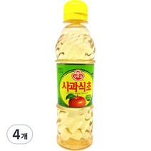 오뚜기 사과식초, 500ml, 4개