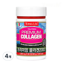 통라이프 프리미엄 콜라겐 2000 1개월분 60g, 4개