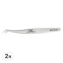비투스 속눈썹 핀셋 MJP-16-12, 혼합색상, 2개