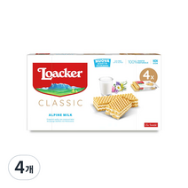 로아커 웨하스 밀크, 180g, 4개