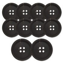 동대문단추왕 소뿔02(H05) 20mm, 10개, BK무광