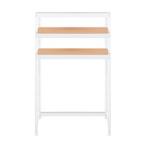 스피드랙 V2 3단 선반 1000 x 600 x 1800 mm, 화이트(앵글)