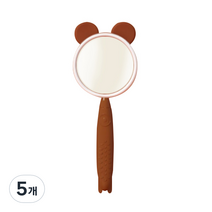 하리코 고해상도 돋보기, 5개, 브라운
