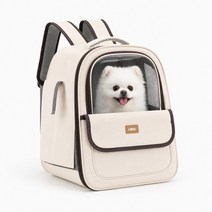 레토 강아지 이동가방 백팩 LDD-B03, 베이지, 1개 대표사진