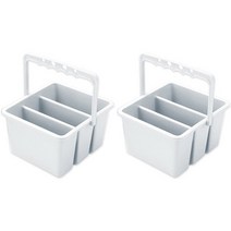 다다 3단 다용도 수채화 물통 2p, 화이트