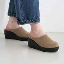 단골언니 여성용 키높이 통굽 컨트리 슬리퍼 7cm
