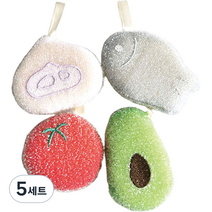 hillo 이지 아크릴 스펀지 수세미 농장, 4개입, 5세트