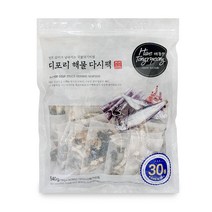 석하 해물맛 육수진한 통디포리다시팩, 30개, 18g
