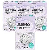 크리넥스 어린이 입체마스크, 10매입, 4개