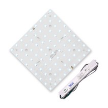 홈앤라이팅 1대1 고효율 삼성 LED모듈 6500K 330mm x 330mm + 안정기36W, 화이트