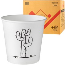 더좋은컵 선인장 고급 종이컵 184ml, 1000개입, 1개