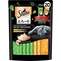 쉬바 멜티 고양이 파우치 간식 닭고기 10p + 닭고기와 흰살생선 10p, 1세트