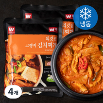 외갓집 고랭지 김치찌개 (냉동), 4개, 500g
