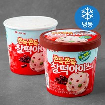 롯데제과 찰떡아이스 홈 컵 아이스크림 (냉동), 660ml, 2개