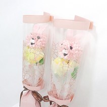 블뤼엔 조화 큐티퐁퐁이비누꽃 2p, 핑크
