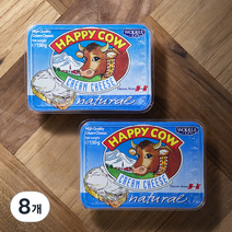 해피카우 크림치즈 내추럴, 150g, 8개